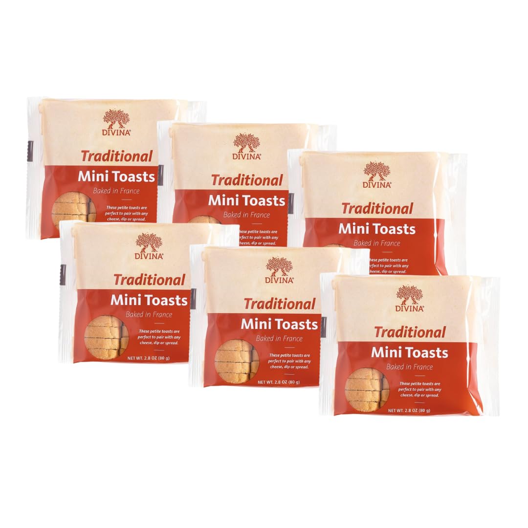 DIVINA Mini Toasts, 2.80 Oz. (Traditional 6-Pack)