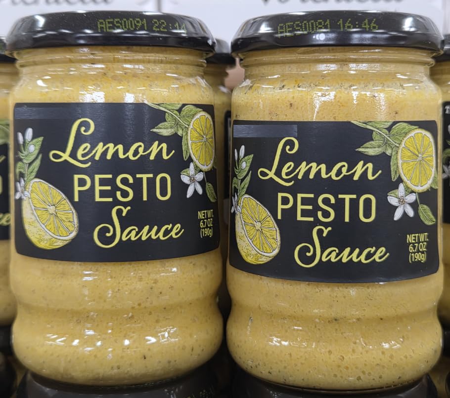 Trader Joe Lemon Pesto Sauce 6.7oz 190g (Two Jars)