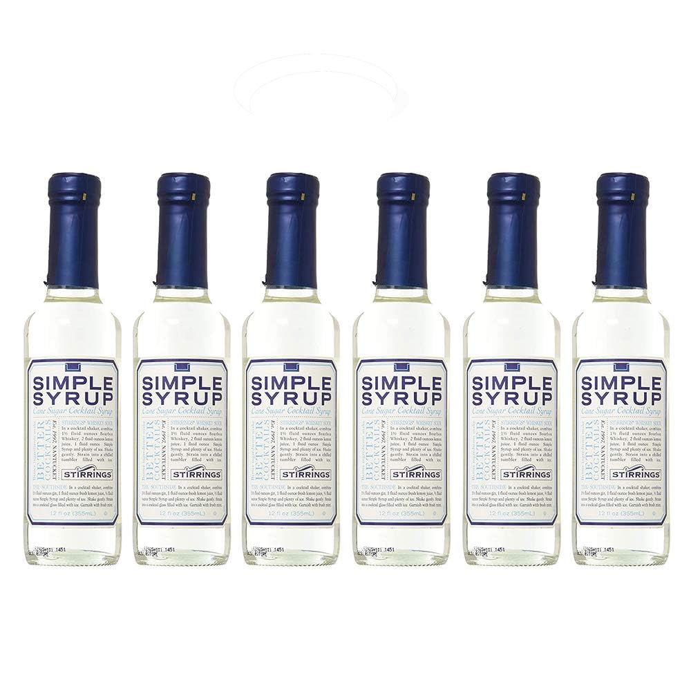 Stirrings, Simple Syrup, 12 Fl Oz (Pack of 6)