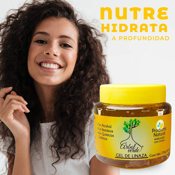Arbol Verde Natural Linseed and Rosemary Gel for Curly Hair, 2-Pack, 500g, -Free