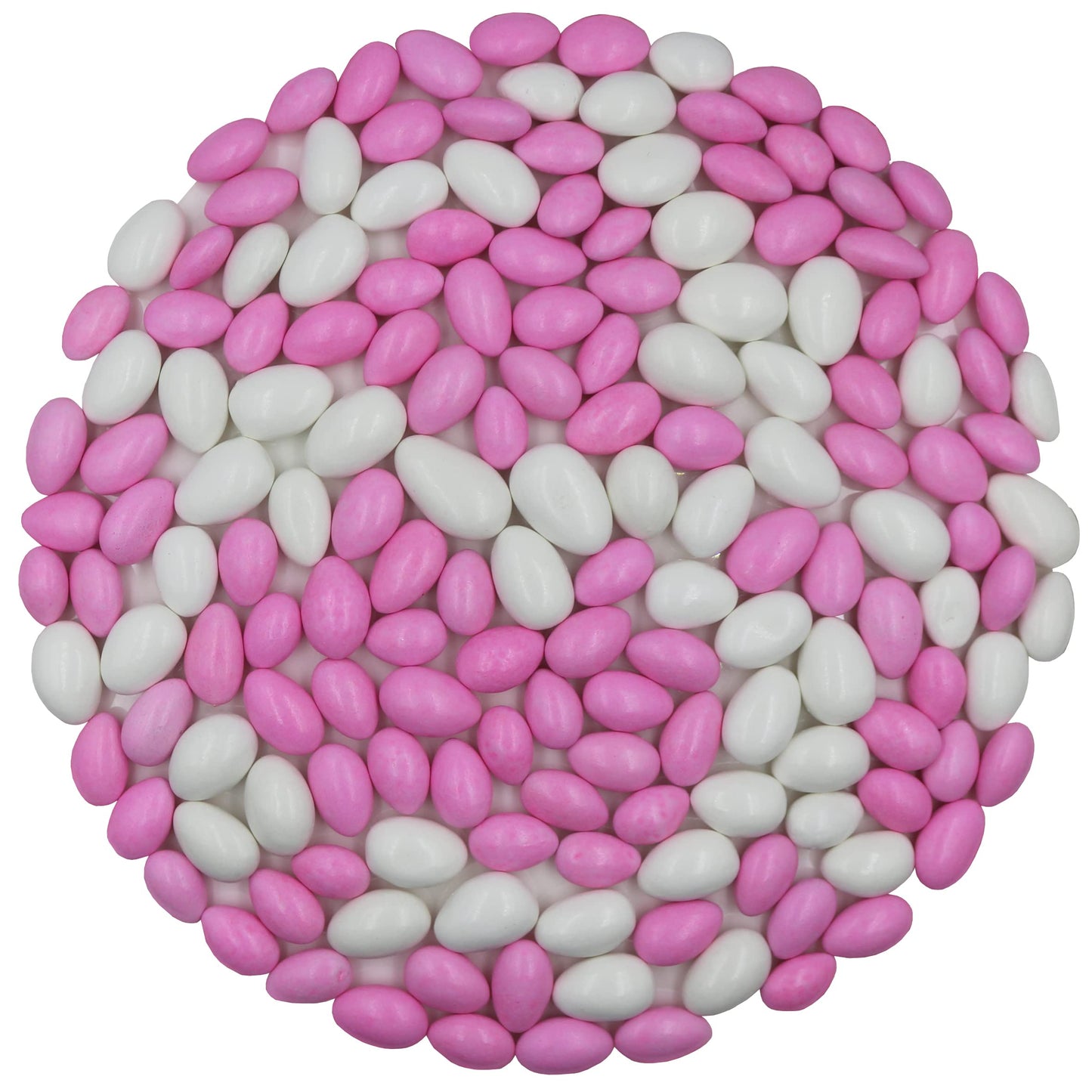 Firstchoicecandy Jordan Almonds (1 Pound, Pastel Pink & White)