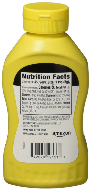 Happy Belly Yellow Mustard, Kosher, 8 Ounce, Pack of 1