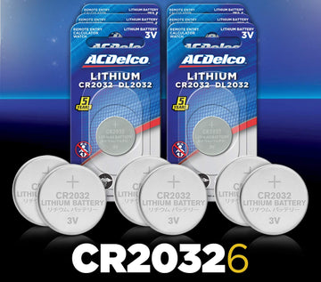 Acdelco Cr2032 3V Lithium Coin Cell Battery, Watch And Electronics Button Batteries, 6 Count