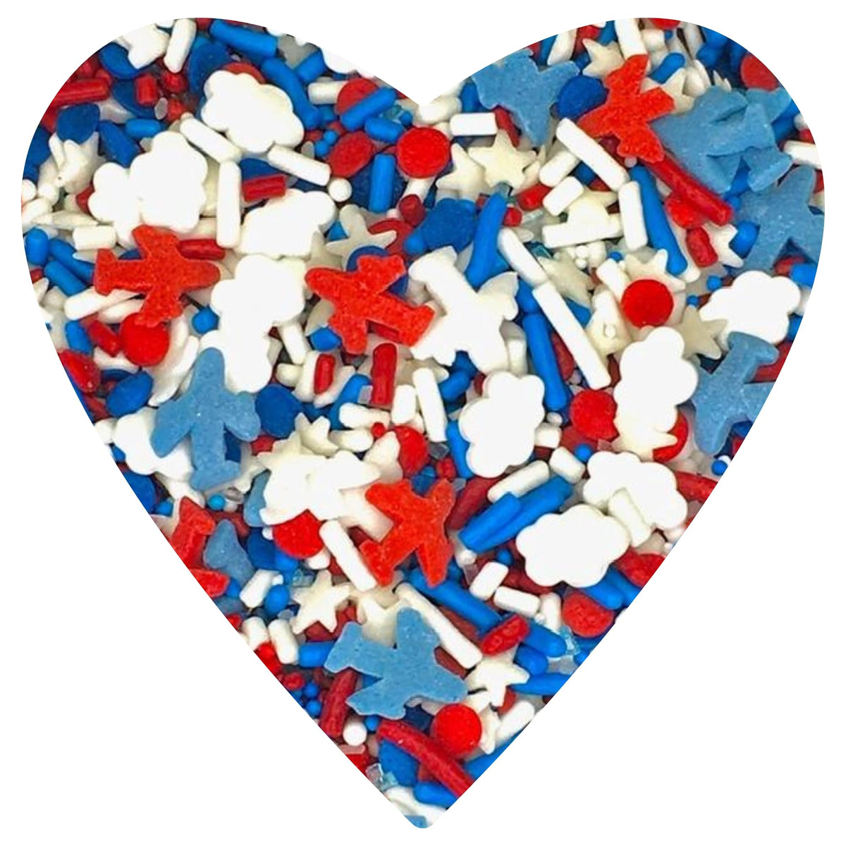 Cool Mom Sprinkles Airplane Sprinkles (4 Oz.) - Aviation Pilot Birthday Sprinkles For Decorating Cakes Cupcakes Cookies & Desserts - Mixed In The Usa/Gluten-Free
