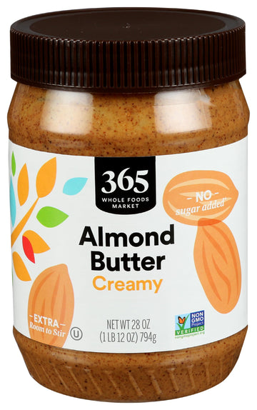 365 by Whole Foods Market Creamy Almond Butter 28 Ounce