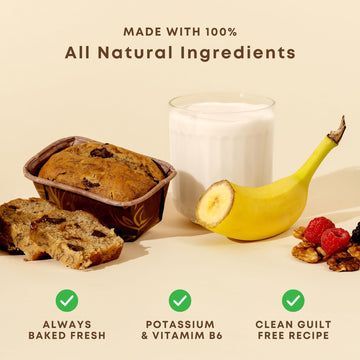 Gourmet Vegan Banana Bread By Sweetness Central, Baked Fresh For Each Order, Made With Belgian Chocolate Chips, The Perfect Dess