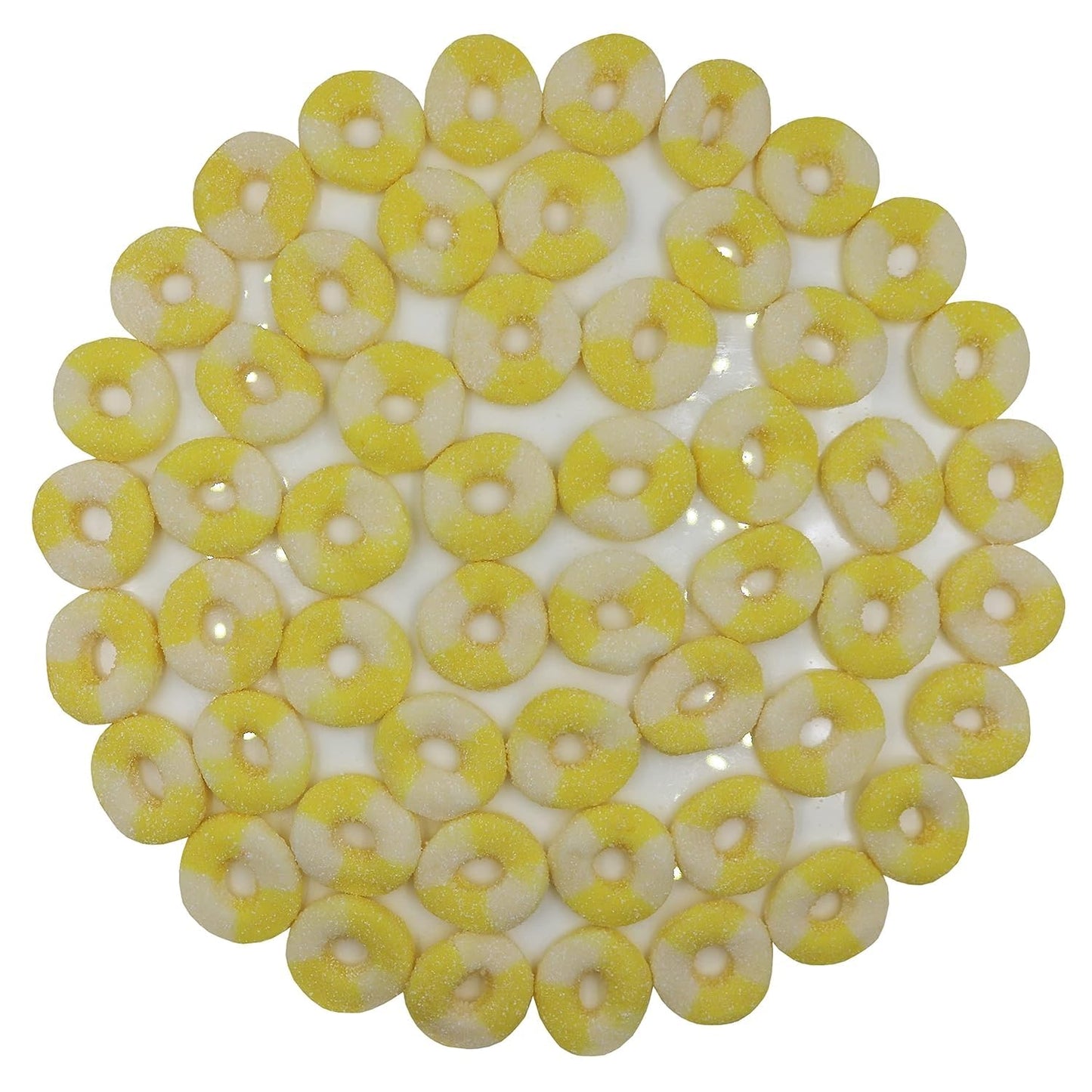 Firstchoicecandy Gummy Rings (Sour Mini Pineapple, 2.2 Pound (Pack Of 1))