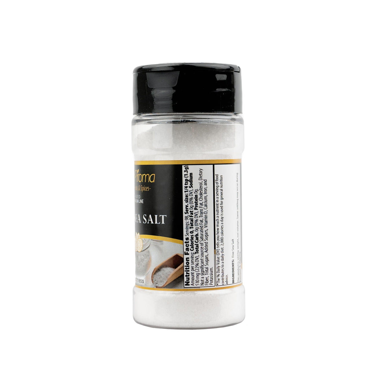 GranAroma Fine Sea Salt, Kitchen Essential, Garnish, Mediterranean Sea Salt (4.54 Ounce)