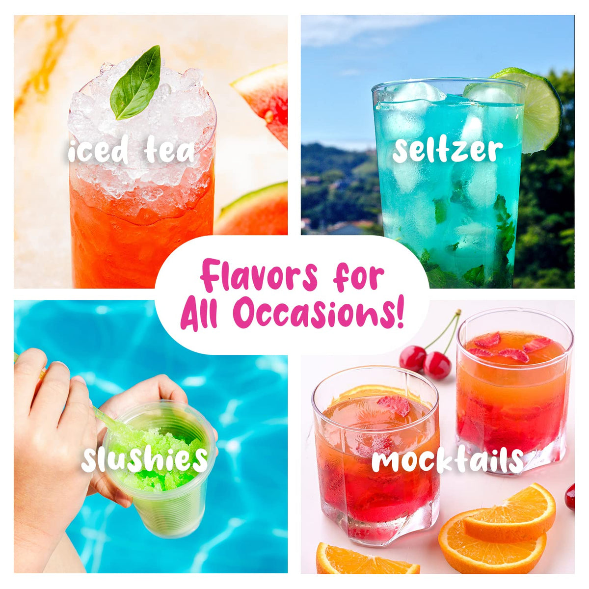 Hawaiian Shaved Ice Syrup 6 Pack - 32 Fl Oz Quarts, Multicolor