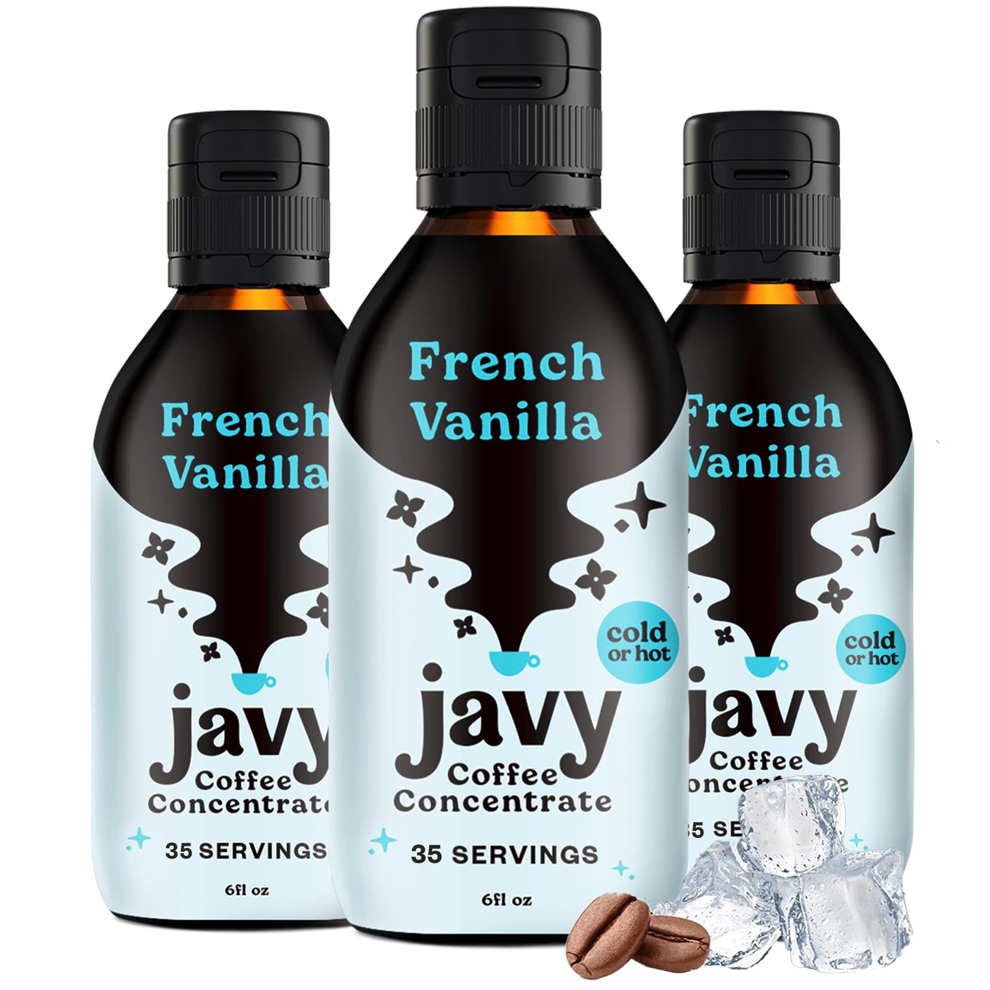 Coffee Concentrate - Cold Brew Coffee Perfect For Hot Or Iced Instant Coffees Hot Drinks Cold Brew Concentrate 3 Pack - French Vanilla