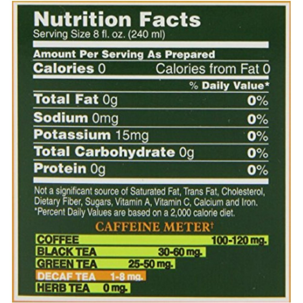 Bigelow Tea Green Decaf Tea - 16 Bags - 20 Count - Caffeine-Free Herbal Blend
