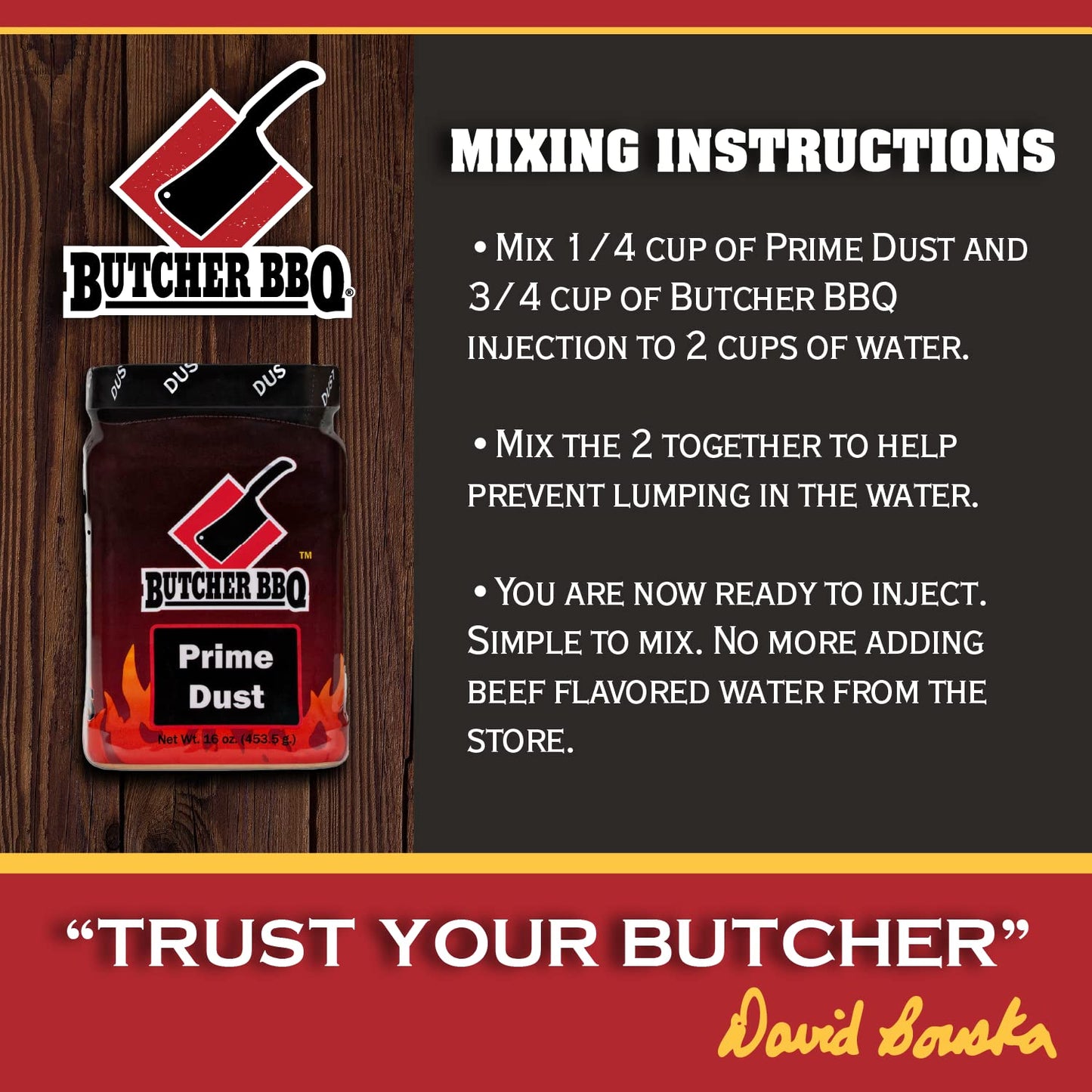 Butcher BBQ 16oz Prime Dust Injection