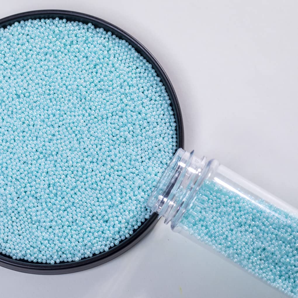 Blue sprinkles Edible Pearl 130g 4.6OZ,Cake Dessert sprinkles,Cookie sprinkles,Sugar Pearl, Edible Candy Pearls for Cake Cupcake