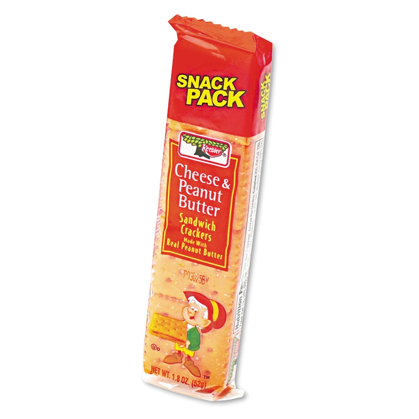 Sandwich ers, Cheese & Peanut Butter, 8-Piece Snack Pack, 12/Box