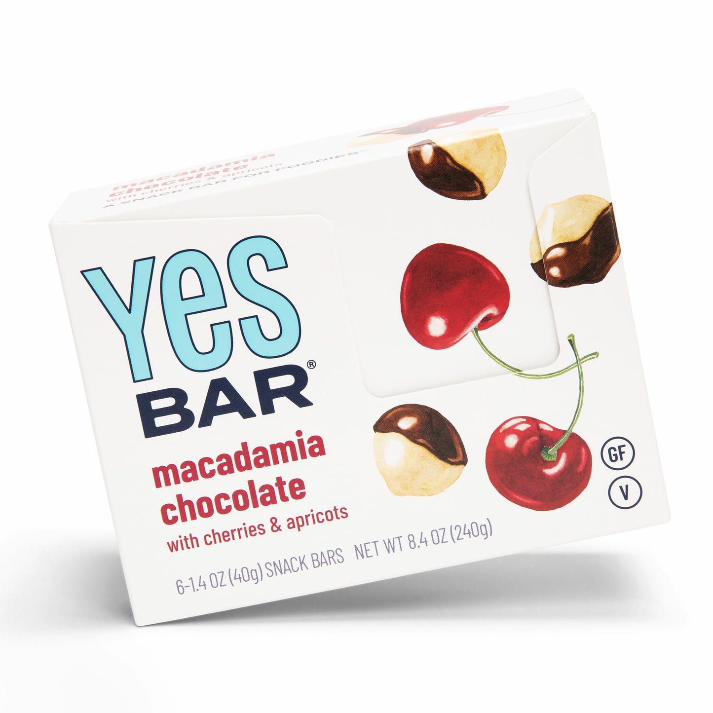 The YES Bar - Macadamia Chocolate - Plant Based Protein Decadent Snack Bar - Vegan Paleo Gluten Free Dairy Free Low Sugar Healthy Snack Breakfast Low Carb Keto Friendly (Pack of 6)