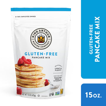 King Arthur Gluten Free Pancake Mix: Non-GMO, Kosher Certified, Easy-to-Prepare Breakfast Delight - Perfect for Fluffy, Deliciou