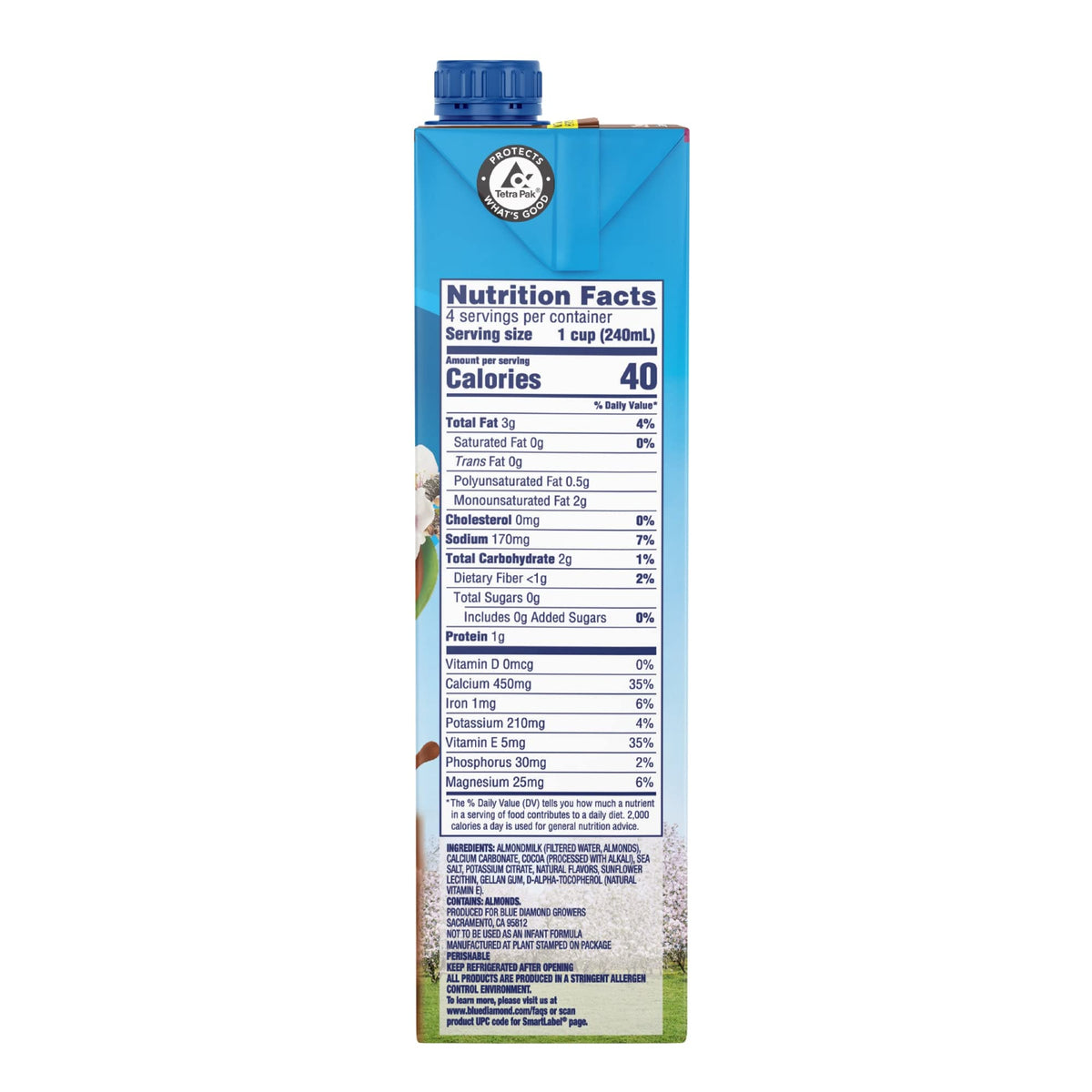 Almond Breeze Dairy Free Almondmilk, Unsweetened Chocolate, 32 Fl Oz