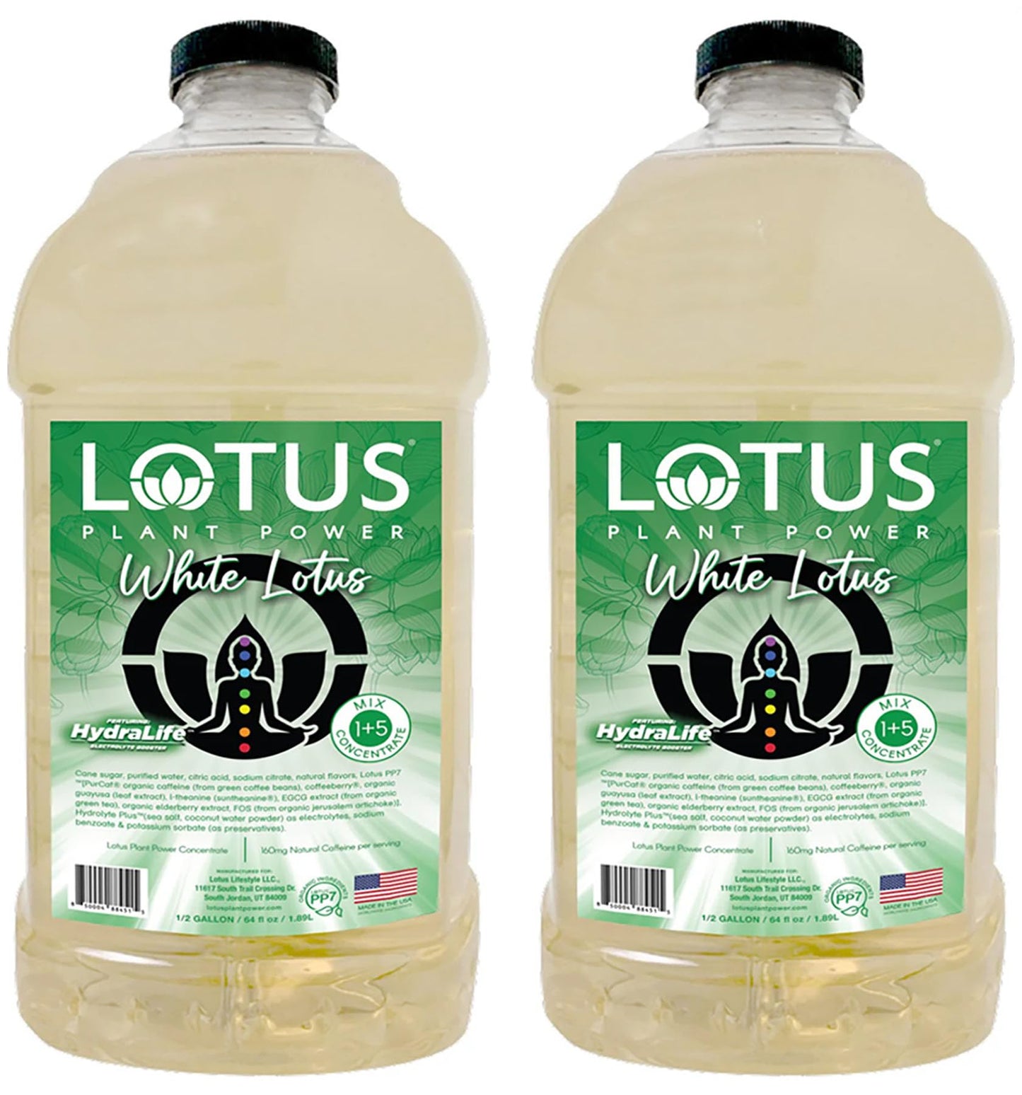 Lotus Energy Drink Concentrate 64 fl oz (White) Pack of 2