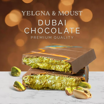 Dubai Chocolate Bar Pistachio I Viral Chocolate Bar with Pistachio Cream and Kataifi 7.05 oz (200gr)