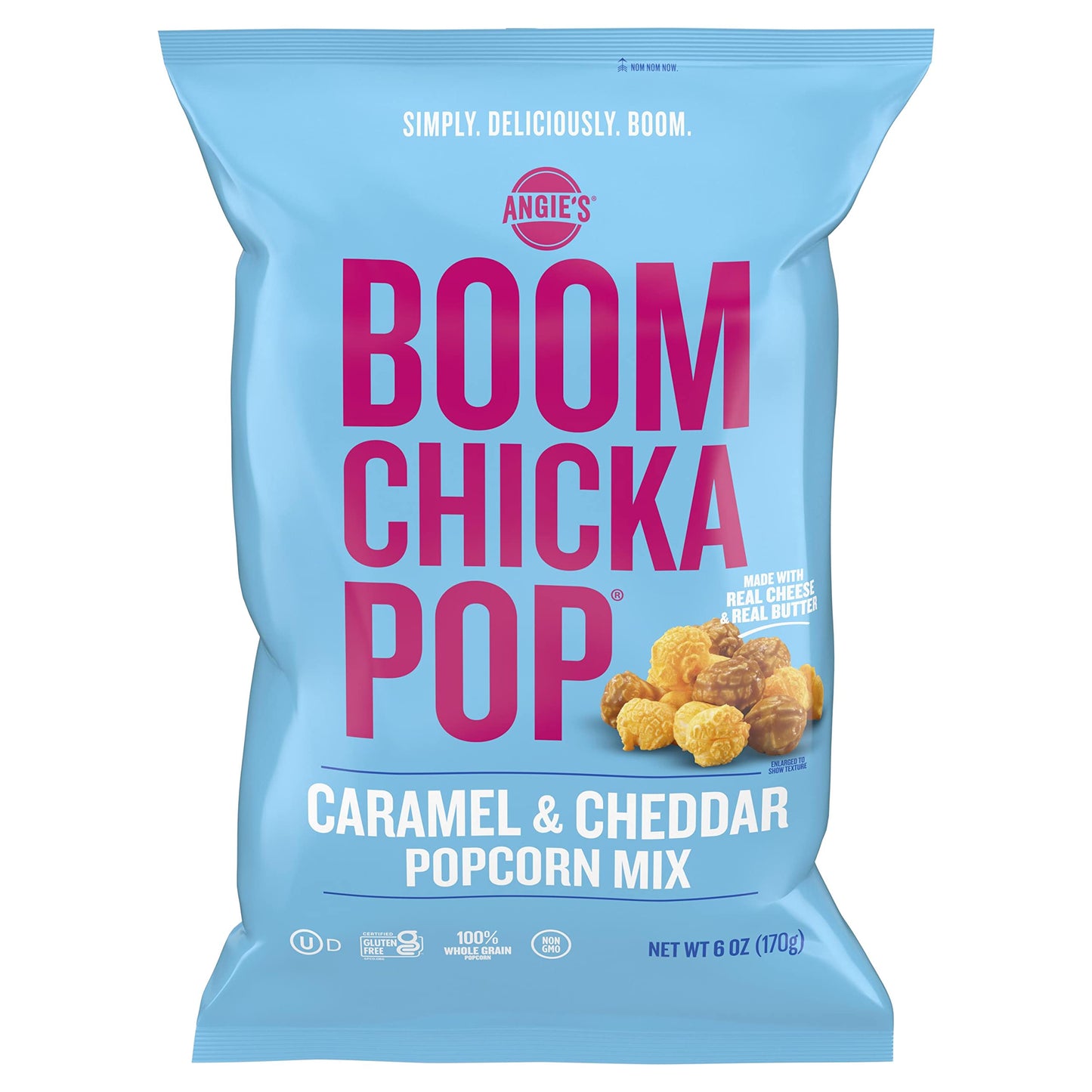 Angies BOOMCHICKAPOP Caramel and Cheddar Mix Popcorn 6 Oz