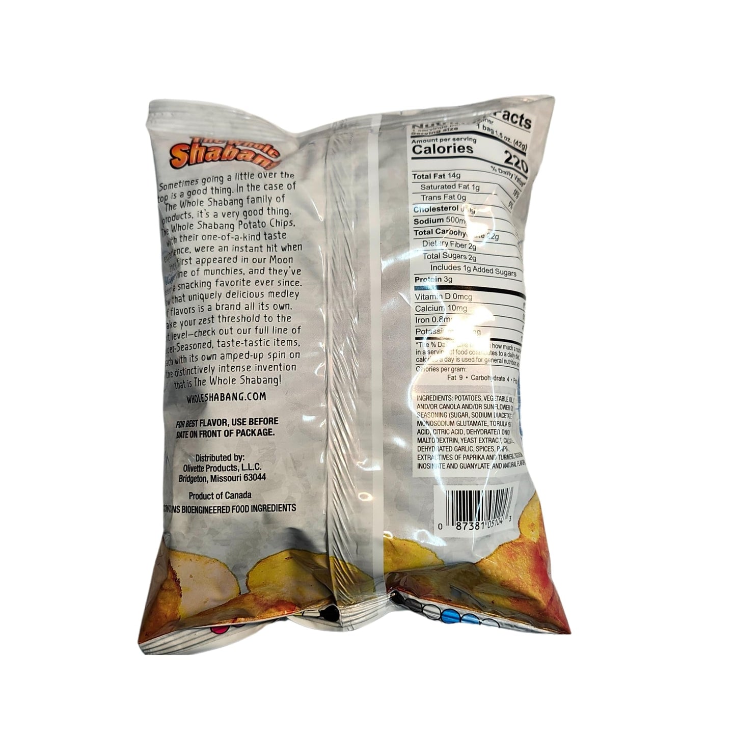 Generic Whole Shabang Potato Chips, Original Flavor, 1.5 oz, 12 Pack