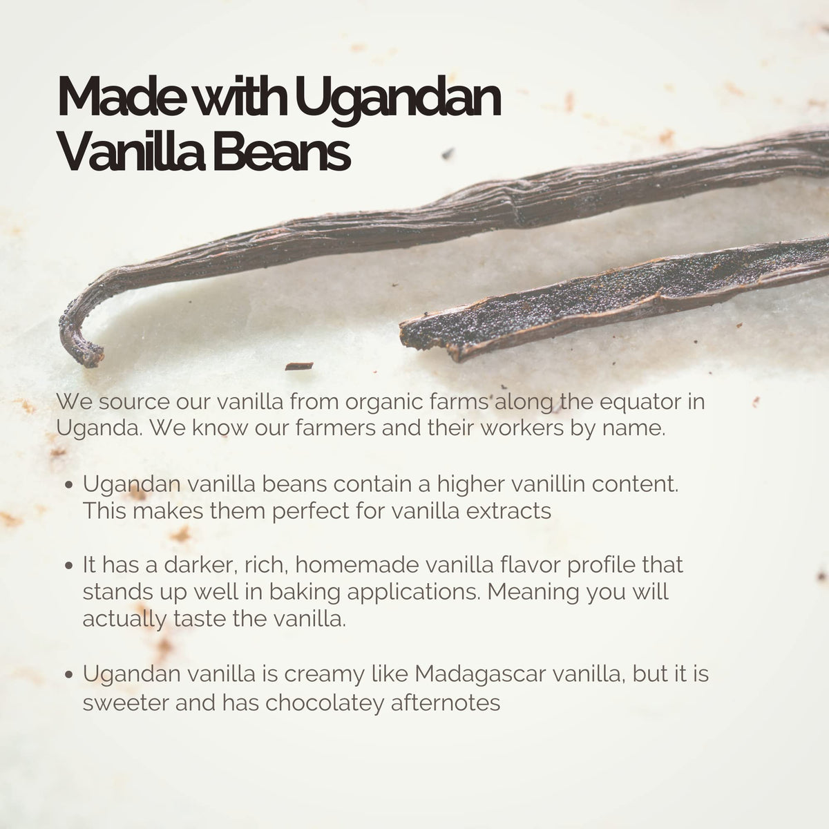 Pure Vanilla Extract Bulk - 128 Oz /1 Gallon Made From Ugandan Vanilla Bean With Rich Creamy Flavor For Baking, Pastries, Desserts.