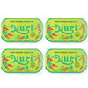Nuri Mackerel in Olive Oil, 4 Pack, Premium Wild Caught Fish, 4.4 oz Cans, 100% Natural, Product of Portugal