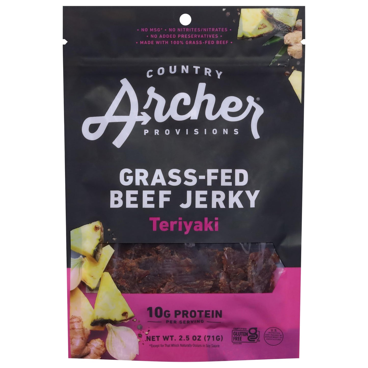 Country Archer Teriyaki Beef Jerky, 2.5 Oz