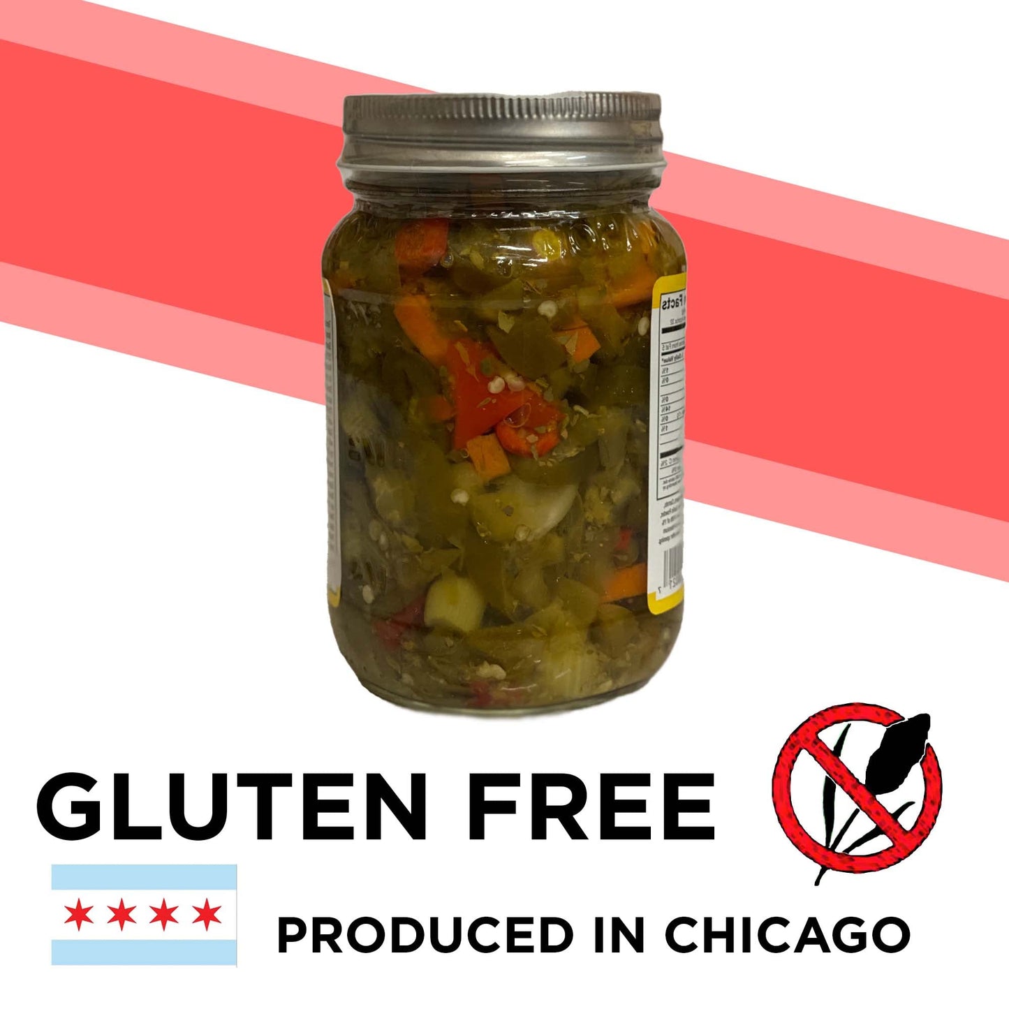 Southside Smitti'S - Italian Style Giardiniera - Mild - 16 Oz - Best Chicago Style Giardiniera Peppers - Original Southside Reci