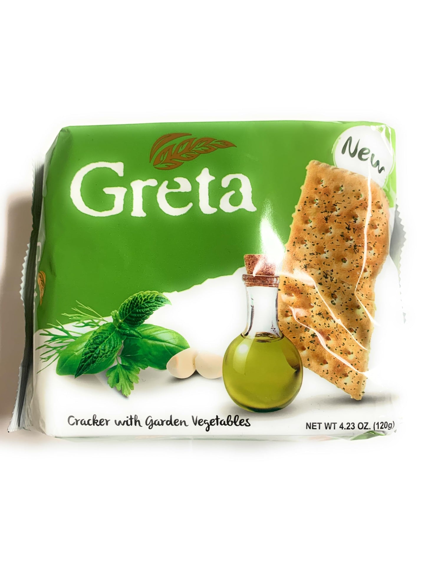 Greta Garden Vegetables Crackers, 4.23 oz, New 2 Pack