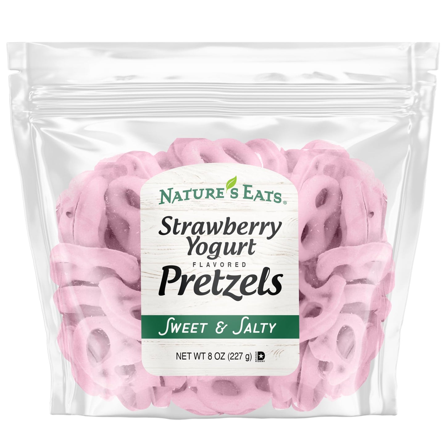 Natures Eats Strawberry Yogurt Flavored Pretzels 8oz