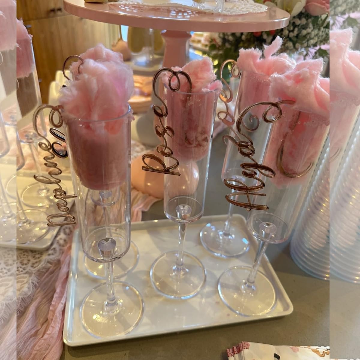 Lupy Lups! Cotton Candy Party Pack - 0.5 oz Each, Individually Wrapped - Perfect for Stockings, Treats, Party Favors, Buffet Tab