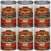 Keystone Meats All Natural Canned Beef 14.5 Oz Long Shelf Life Emergency Food For Camping Canned Meat Fully Cooked Ready To Eat | Gluten Free Pack Of 6