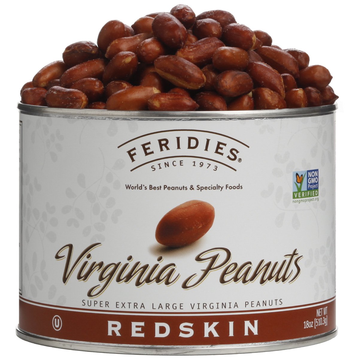 18 oz can Redskin Virginia Peanuts
