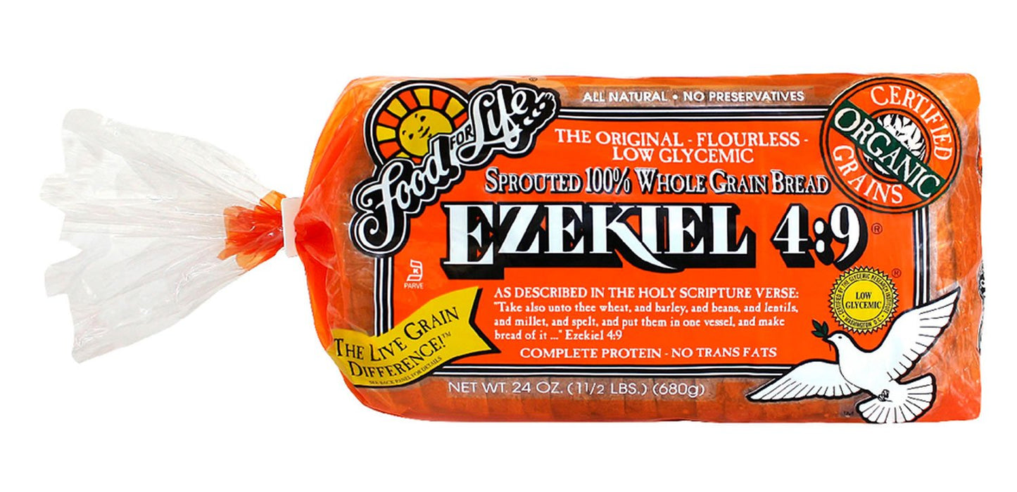 Food For Life Ezekiel 4:9 Sprouted Grain Bread, 24 Ounce (Pack of 06)