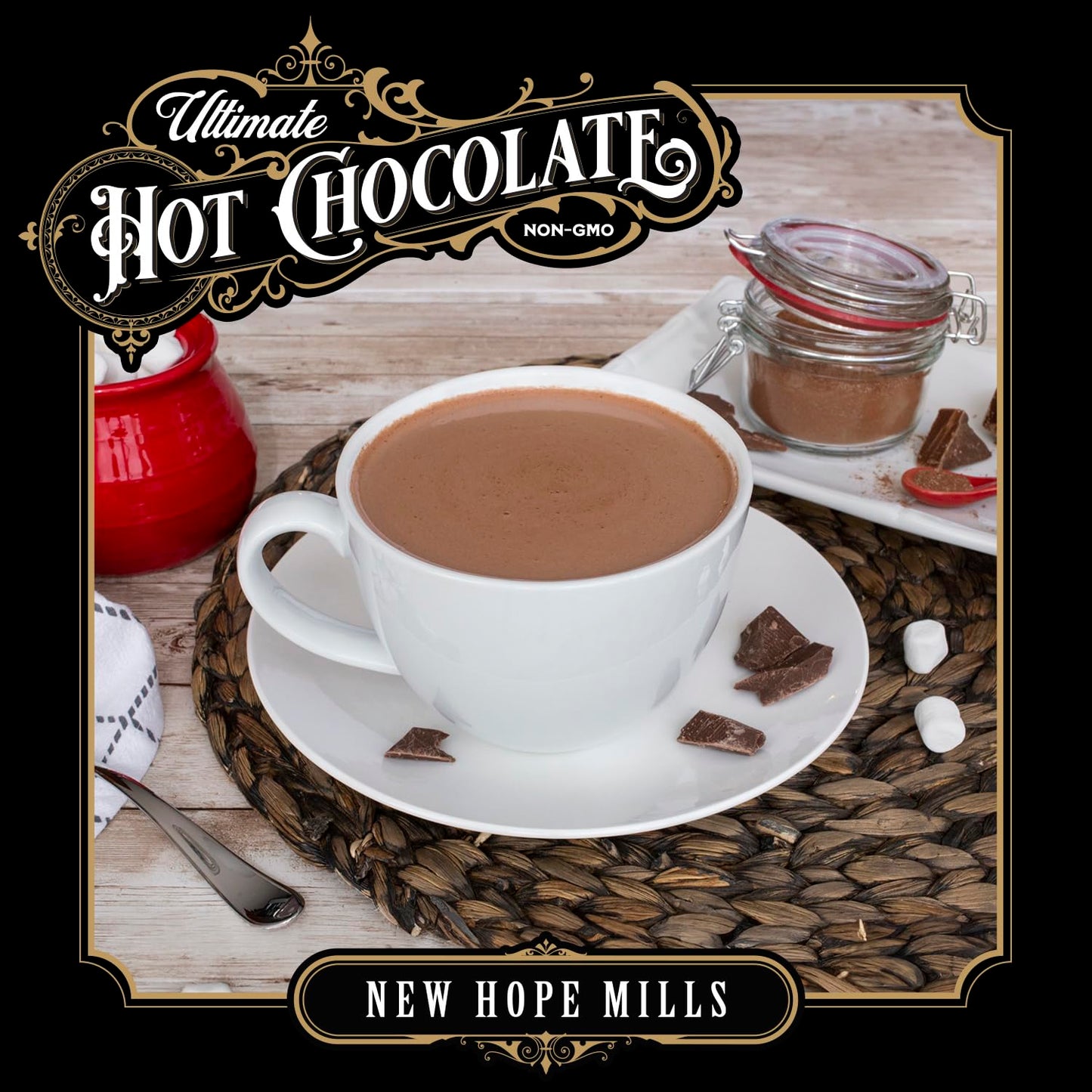 Ultimate Hot Chocolate, By New Hope Mills, Non-Gmo, 16Oz, Vegan (Ultimate Caramel)