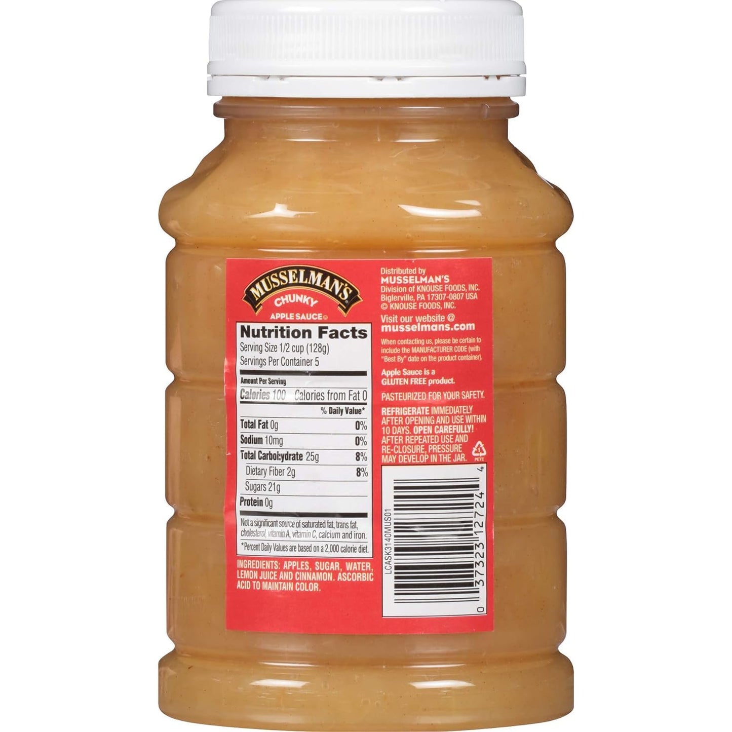 Musselman's CHUNKY Apple Sauce (Pack of 2) 24 oz Jars