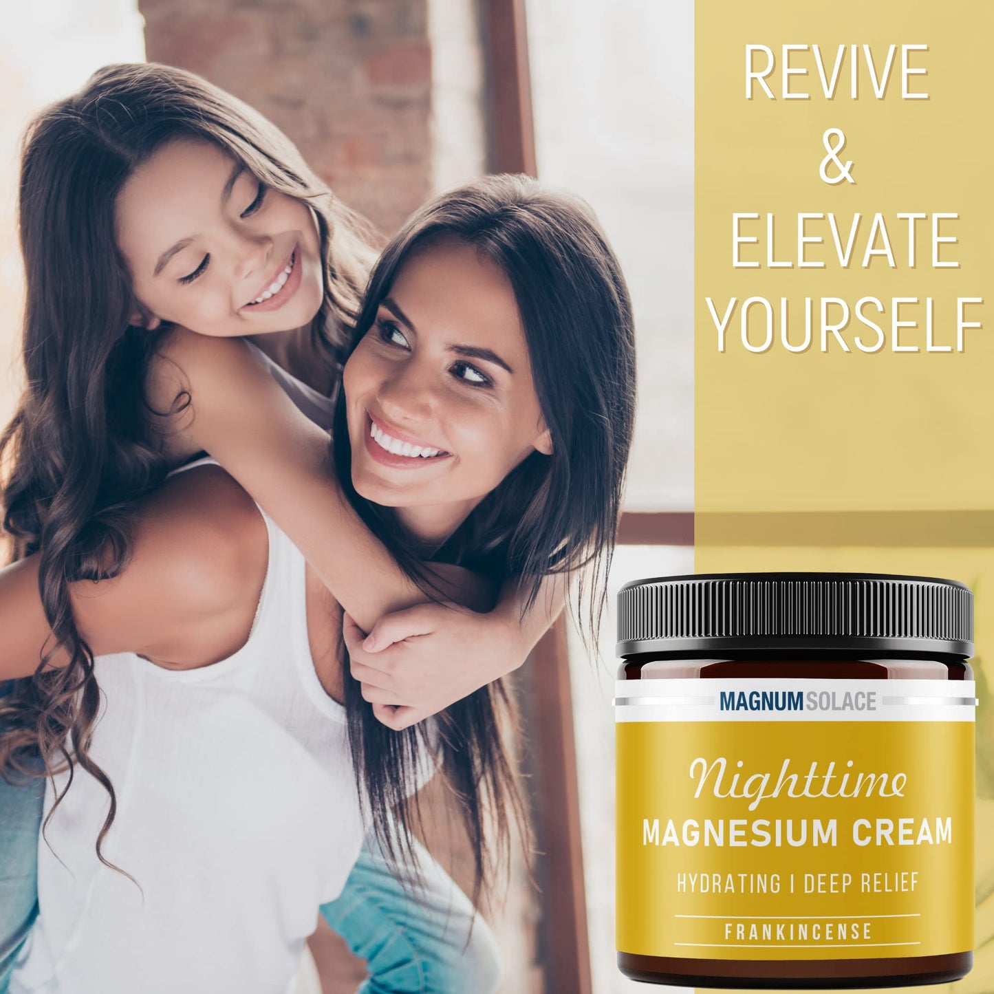 Magnesium Cream - Nighttime Magnesium Lotion - Apply To Legs, Buttocks, Arms Or Chest - Topical Magnesium Chloride - Usa Made An