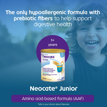 Nutricia Neocate Junior - Hypoallergenic, Dairy-free, Amino Acid-Based Formula for 1+ Years - For Toddlers, Kids & Teens - Powde