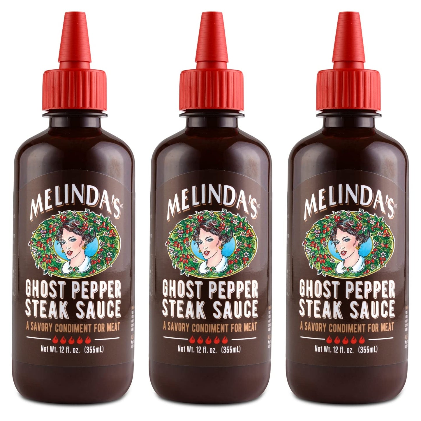 Melinda'S - Ghost Pepper Steak Sauce - 12Oz, 3Pck