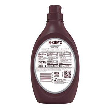 Hershey'S Zero Sugar Chocolate Syrup Bottles, 17.5 Oz (6 Count)