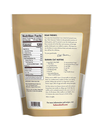 Bob'S Red Mill Flour Oat, 22-Ounces (Pack Of4)