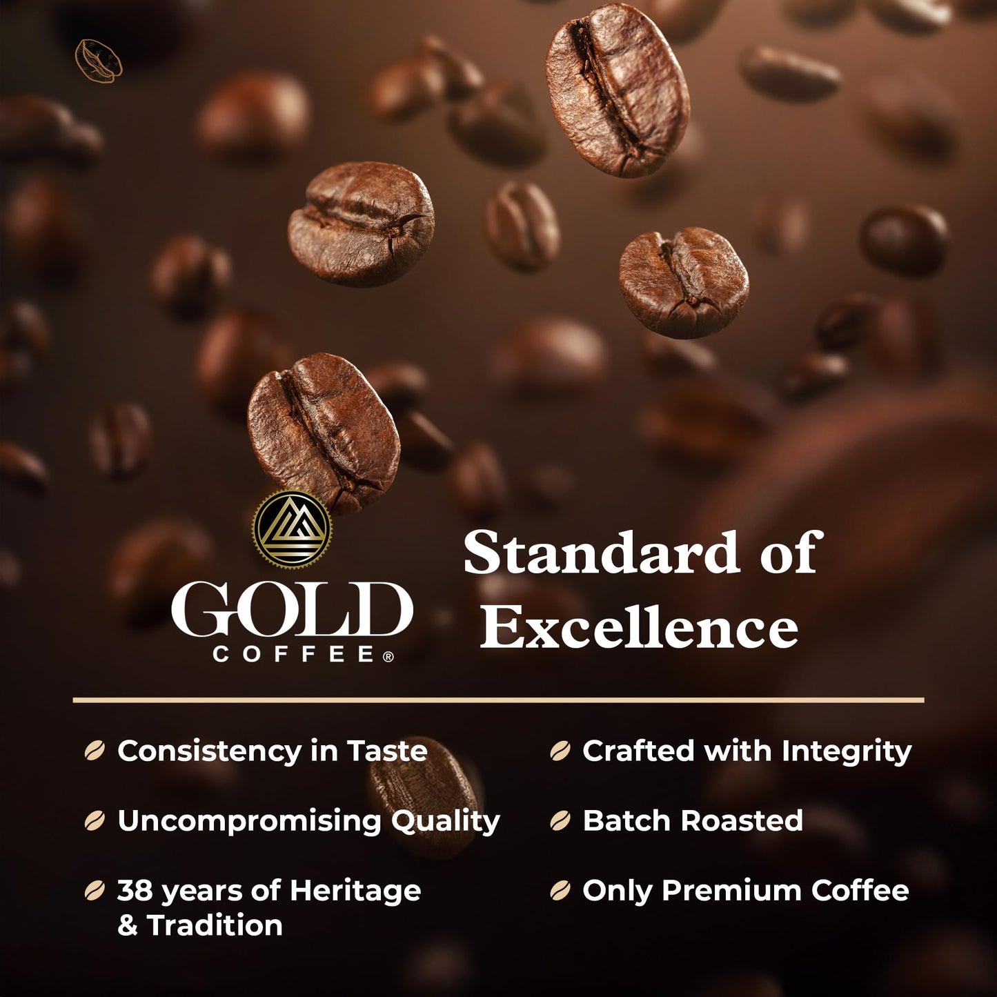 GOLD COFFEE COMPANY Kanaloa Blend Medium Roast Whole Bean Coffee Pack of 4 - 16 Ounce