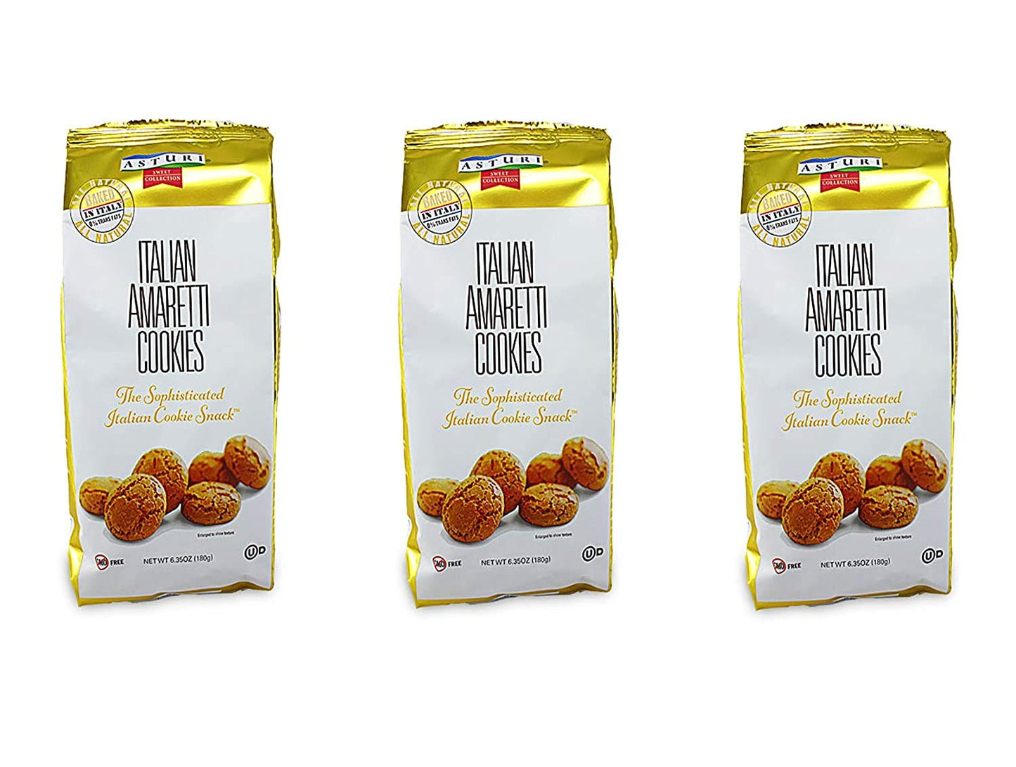 Italian Amaretti Cookies 6.35Oz (Pack Of 3)