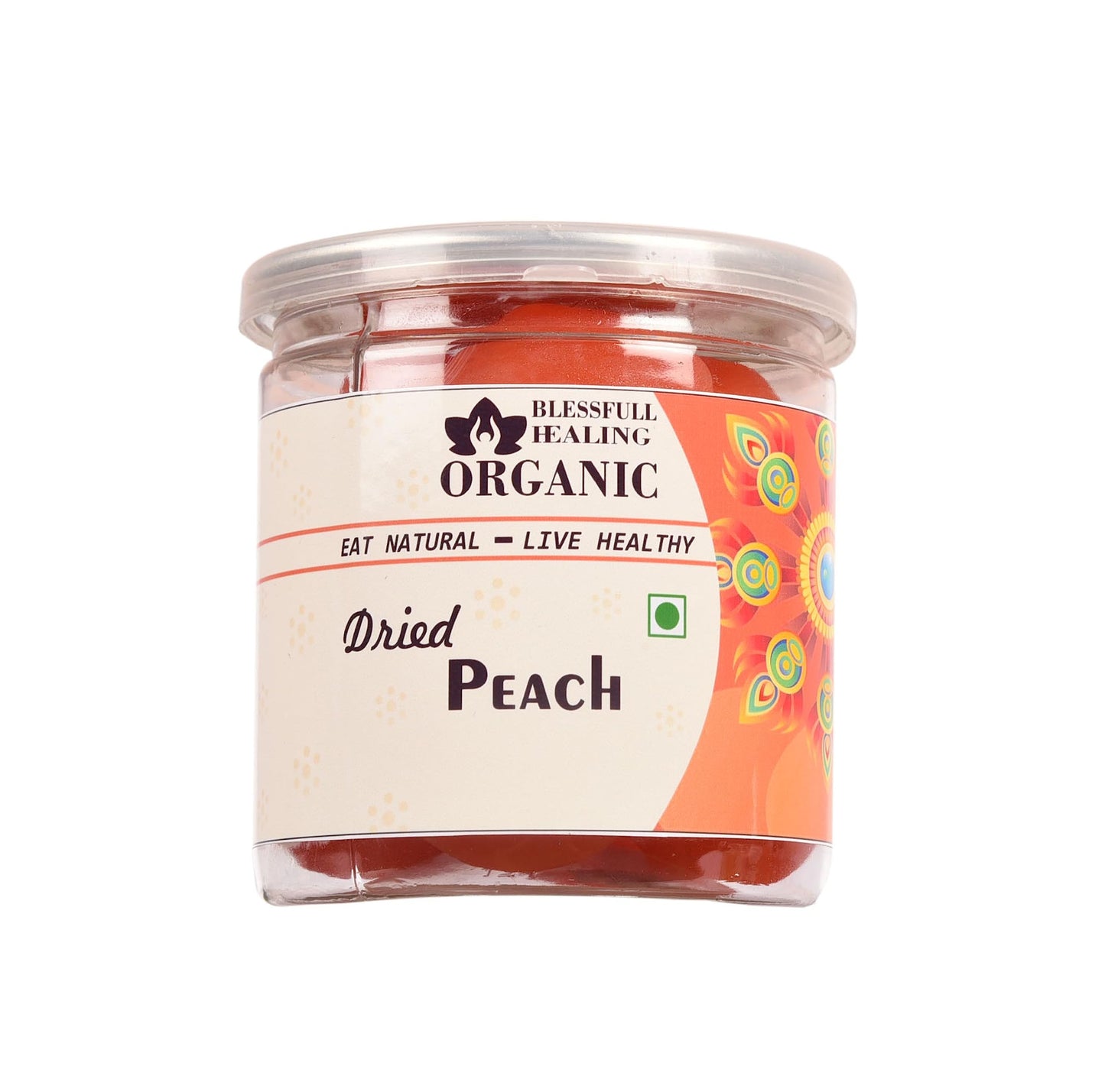 Blessfull Healing Organic Dried Peach 300 Gram Airtight Container