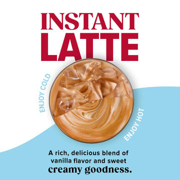 Folgers French Vanilla Instant Latte, 16 Ounce (Pack of 6)
