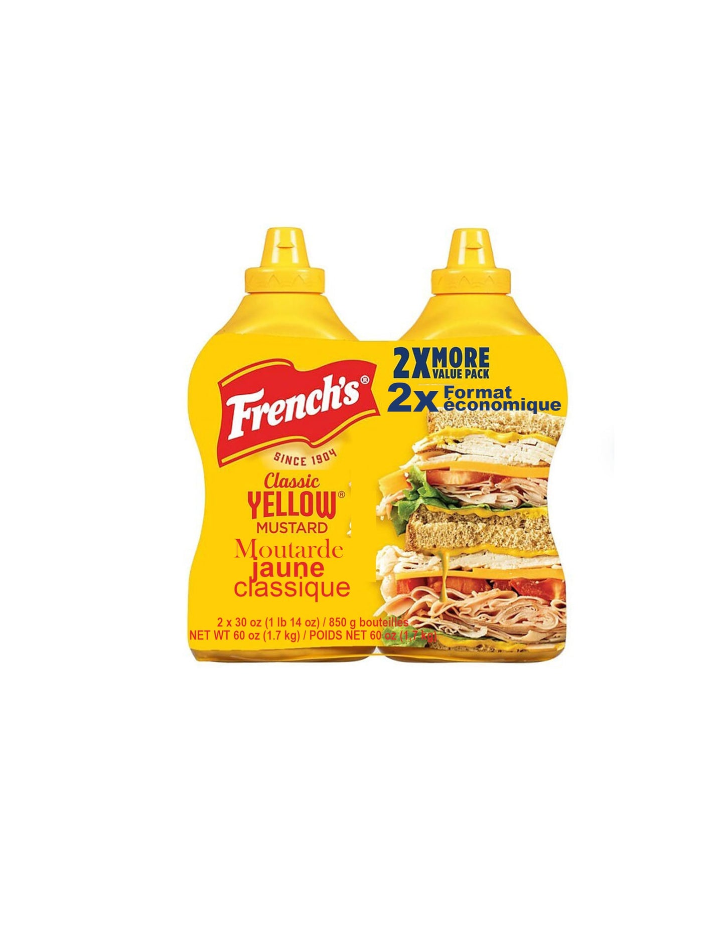 Frenchs Classic Yellow Mustard - 2/30 Ounce