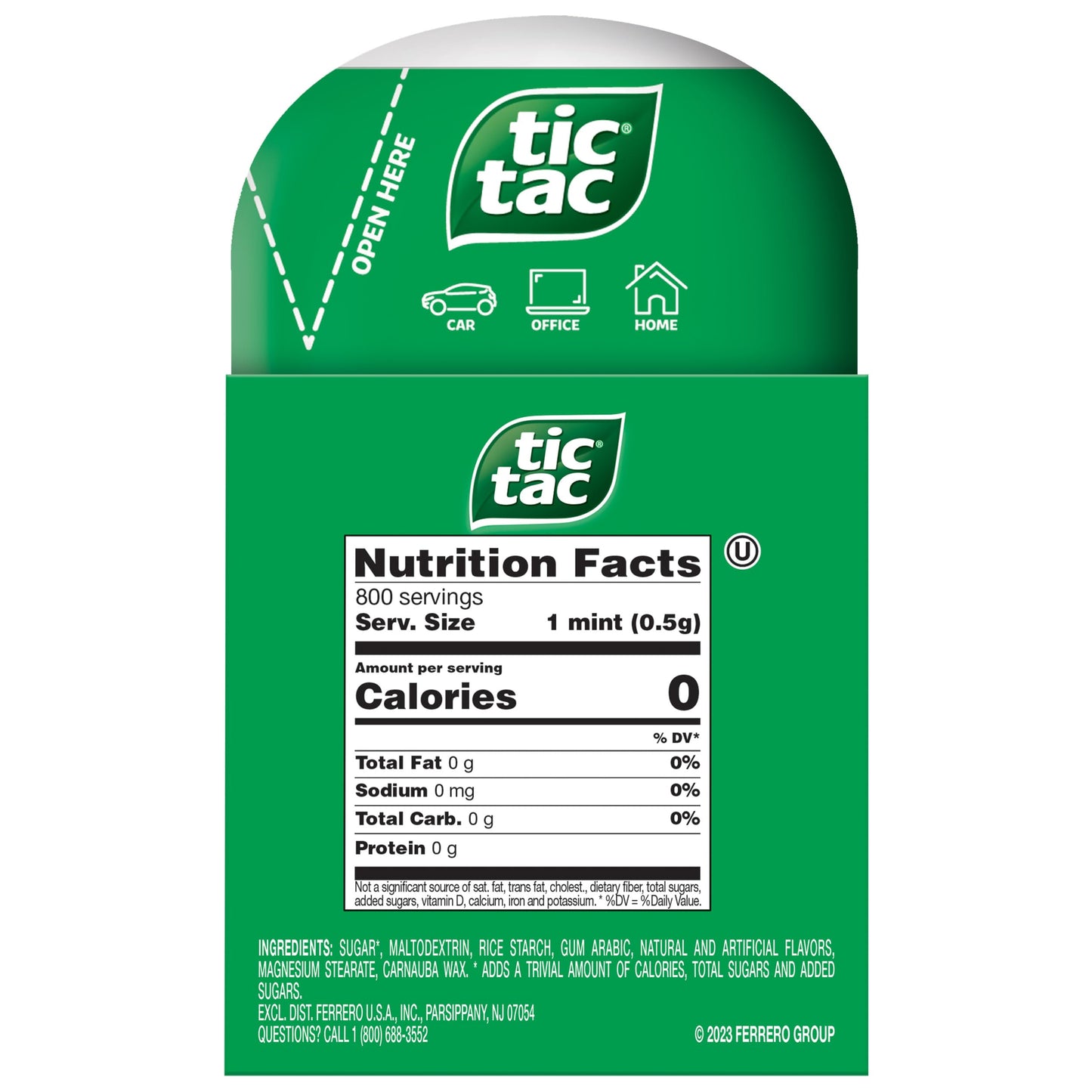 Tic Tac Freshmint Breath Mints, 4 Bottle Packs, On-The-Go Refreshment, 3.4 oz Each