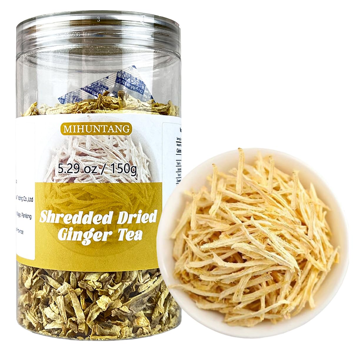 Shredded Dried ginger tea 5.29 oz Dry Shredded ginger tea Dried ginger tea old yellow ginger tea ???150g