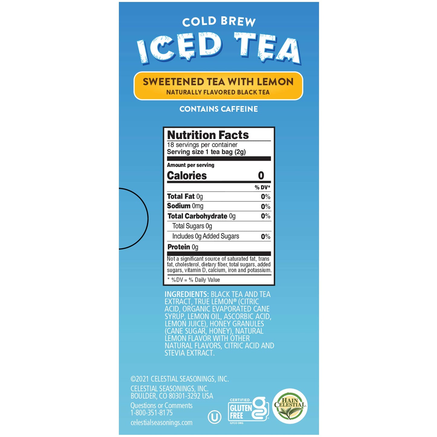 CS CLD BRW ICE T SWT LMN ( 6 X 18 BAG )